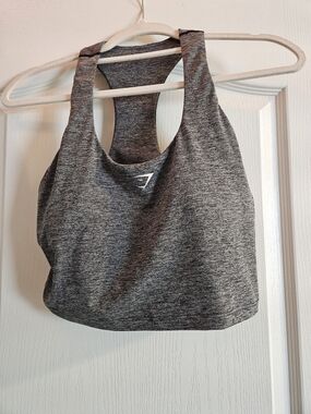 Gymshark Charcoal Gray Sports Top